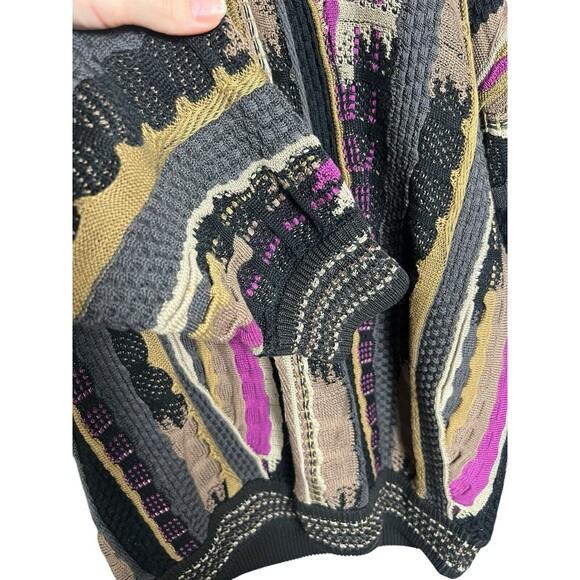 Carlo Alberto Sweater Mens Size XL Australian Hip Hop Coogi Style Vintage 3D 90s - Picture 5 of 12